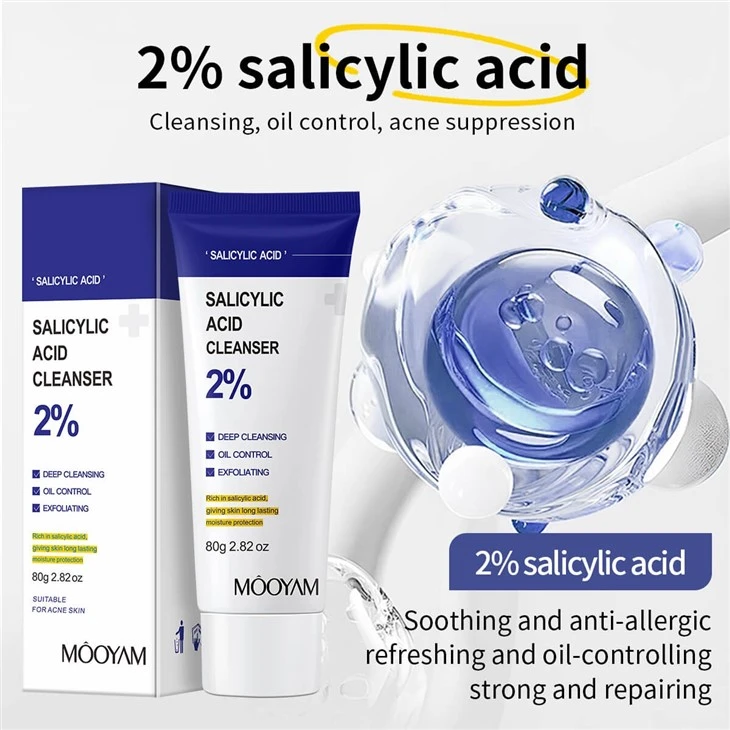Anti Acne Deep Foam Cleanser Salicylic Acid Face Wash
